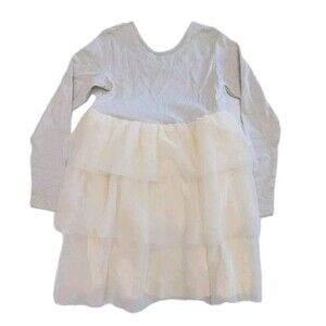 Hanna Andersson Long Sleeve Tulle Sparkle Dress Fit and Flare 150 cm US 12